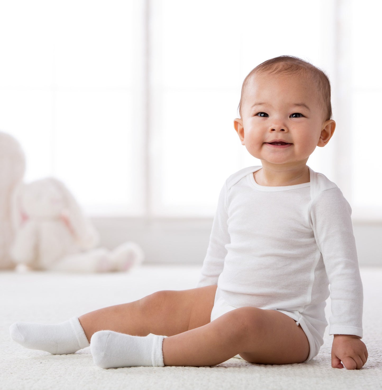 Gerber Baby 2-Pack Long-Sleeve Side-Snap Mitten-Cuff Shirt, White, 0-3 Months