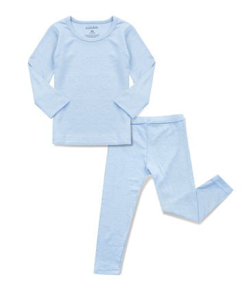 Avauma Baby Boys Girls Pajama Set Kids Toddler Snug Fit Ribbed Sleepwear Pjs For Daily Life Style (Jm/Sky Blue(L))
