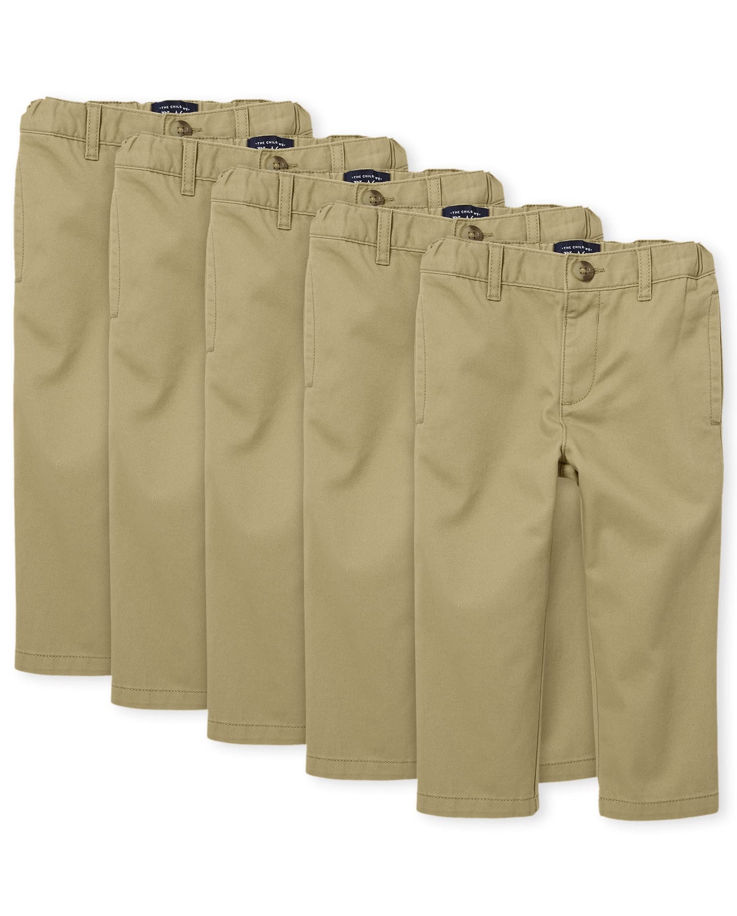 The Children'S Place Baby Boys' And Toddler Stretch Chino Pants, Flax 5-Pack, 5T
