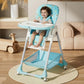 R For Rabbit Marshmallow High Chair For Baby, Position High Chair With 7 Level Height And 3-Recline Modes With Adjustable Footre