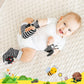 Baby Toys 0-6 Months, 4PCS Foot Finders & Wrist Rattles for Infants Toys Black and White Sensory Toys Baby Essentials for Newbor