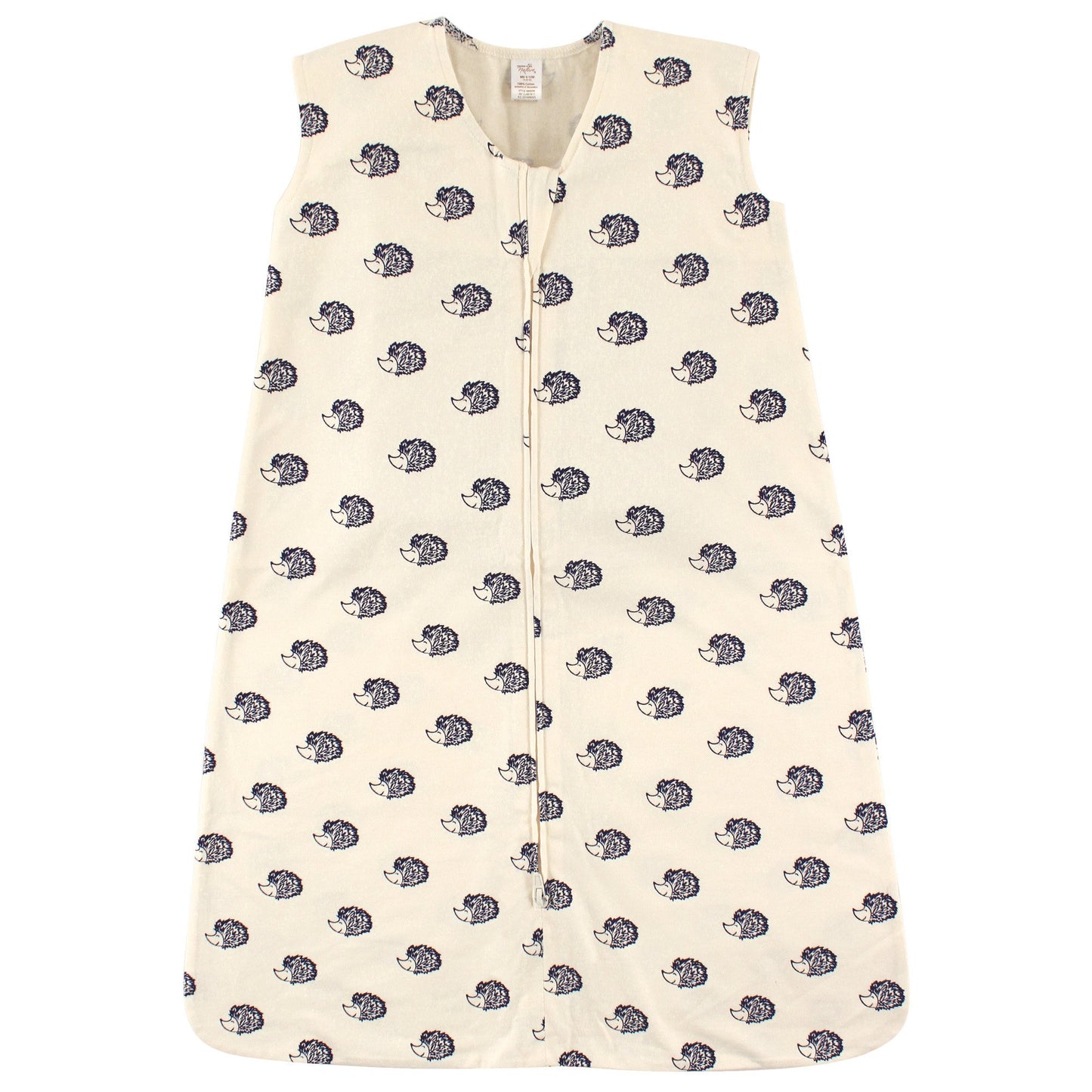 Touched by Nature Unisex Baby Organic Cotton Sleeveless Wearable Sleeping Bag, Sack, Blanket, Hedgehog, 6-12 Months
