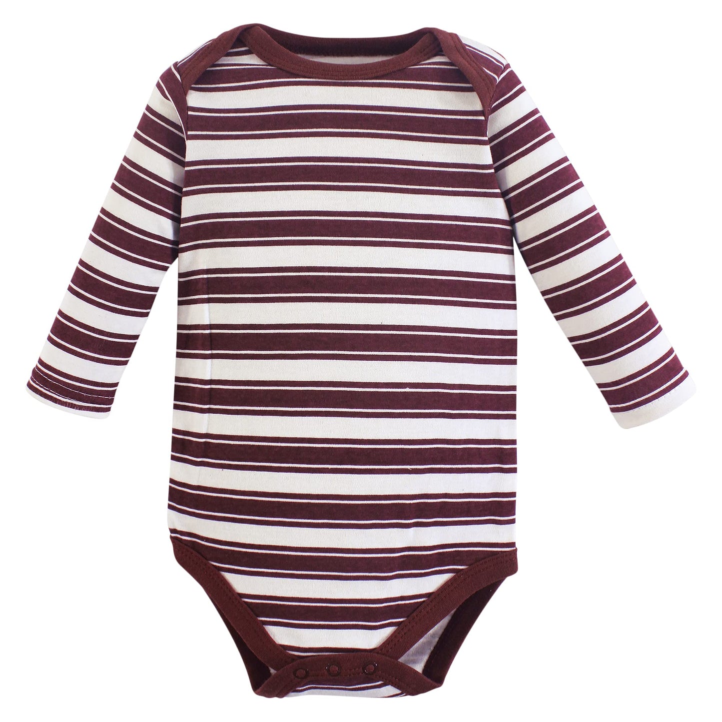 Hudson Baby Unisex Baby Cotton Long-Sleeve Bodysuits, Football, 9-12 Months