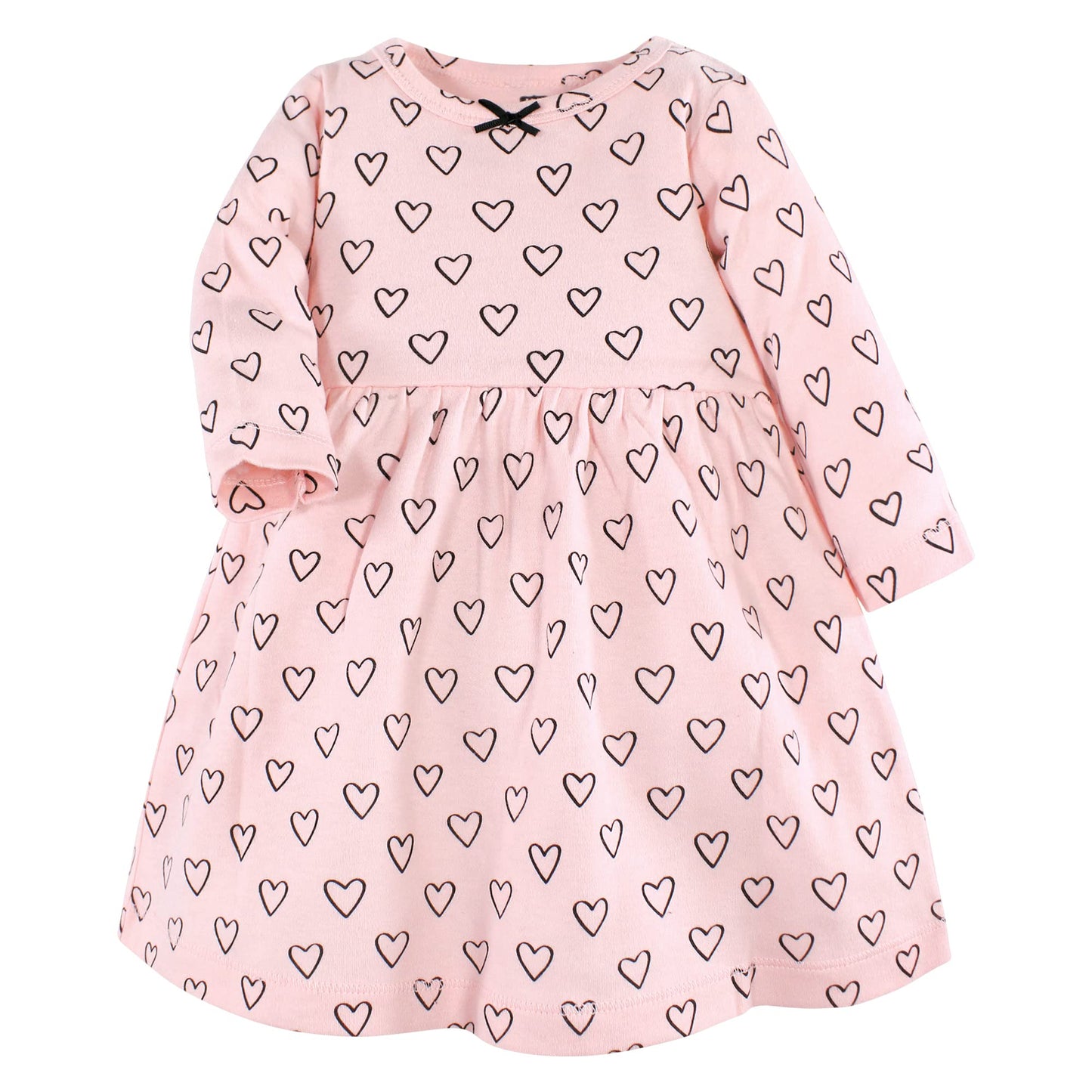 Hudson Baby Infant And Toddler Girl Cotton Dresses, Modern Rainbow, 4 Toddler