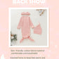 Morygooder Newborn Cotton Nightgowns Neutral Baby Knotted Sleeper Baby Coming Home Outfit (Pink,0-6 Months)