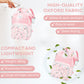 Maryas Small Diaper Bag - Pink Diaper Backpack For Moms & Girls - Waterproof Baby Bag With Insulated Pockets & Stroller Straps