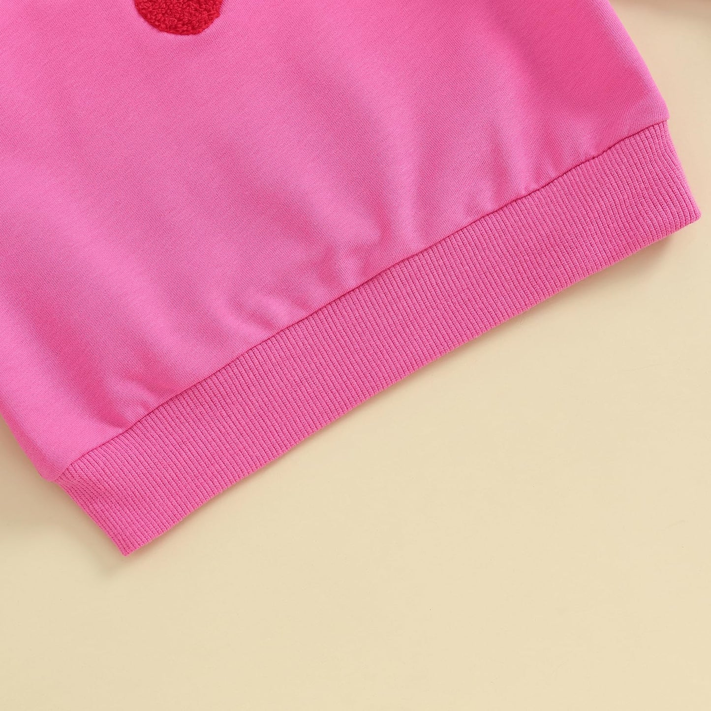 Creairy Newborn Baby Girl Valentines Day Outfit Letter Heart Sweatshirt Long Sleeve T-Shirt Tops Toddler Spring Fall Clothes (Ro