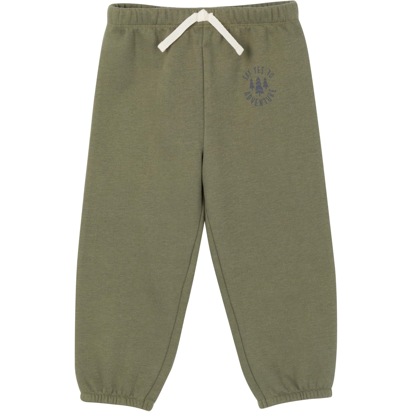 Gerber Baby Boys Toddler 2-Piece Fleece Sweatshirt And Jogger Set, Olive, 0-3 Months