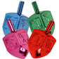 Izzy 'N' Dizzy Hanukkah Multicolor Metallic Dreidel (Pack Of 10) - Medium
