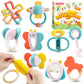 SYNCFUN Baby Toys 0-6 Months, 10 Pack Baby Teething Toys, Infant Baby Toys 6-12 Months, Rattles Teethers Toys for Baby 0-3-6-12 