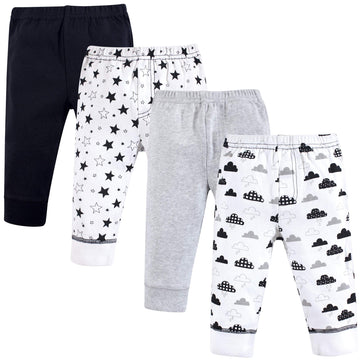 Hudson Baby Unisex Baby Cotton Pants And Leggings Moon And Back, 0-3 Months