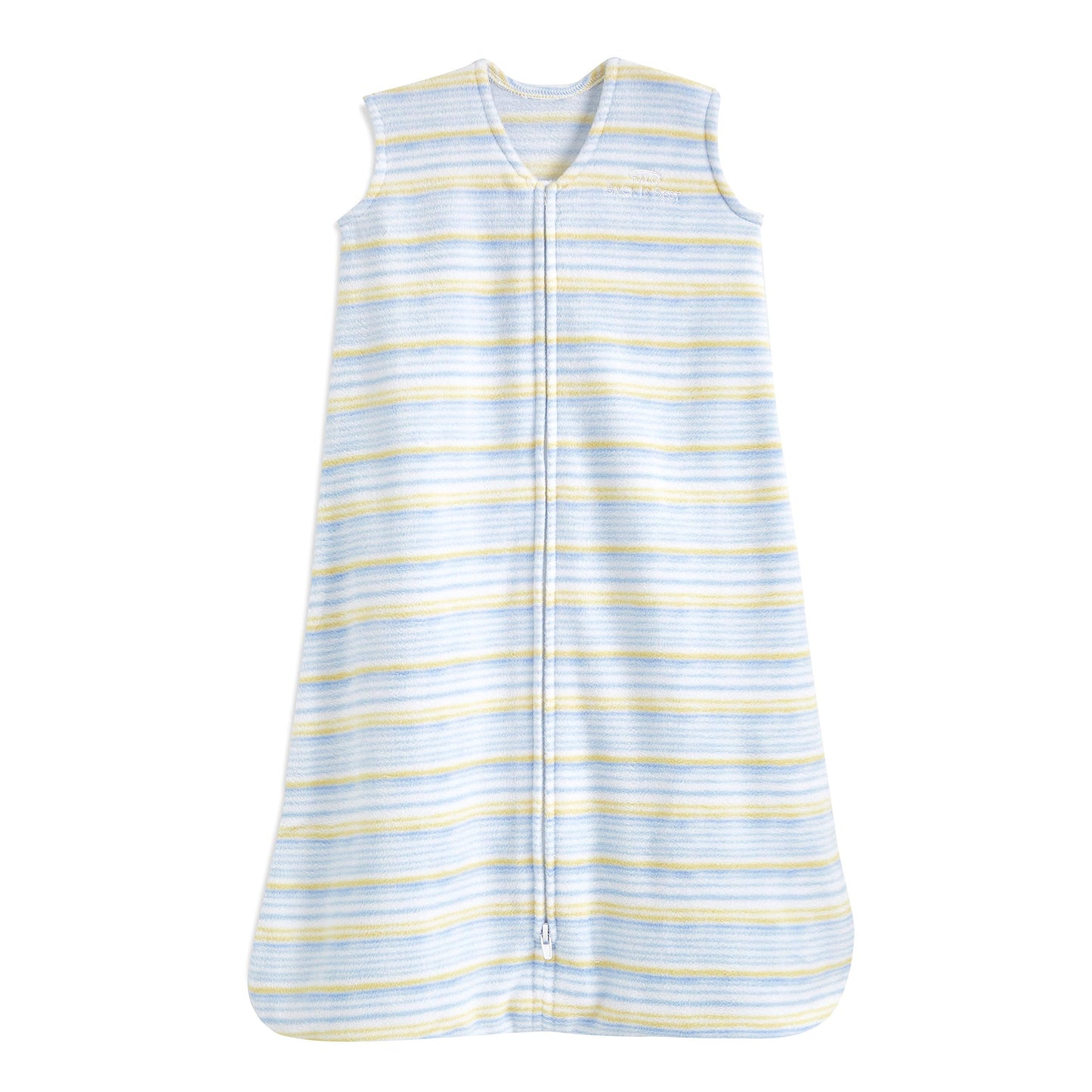 HALO Sleepsack Micro-Fleece Wearable Blanket, TOG 1.0, Multi Stripe Blue, Medium