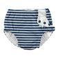 I Play Boys Reusable Absorbent Baby Swim Diapers Navy Stripe 3T