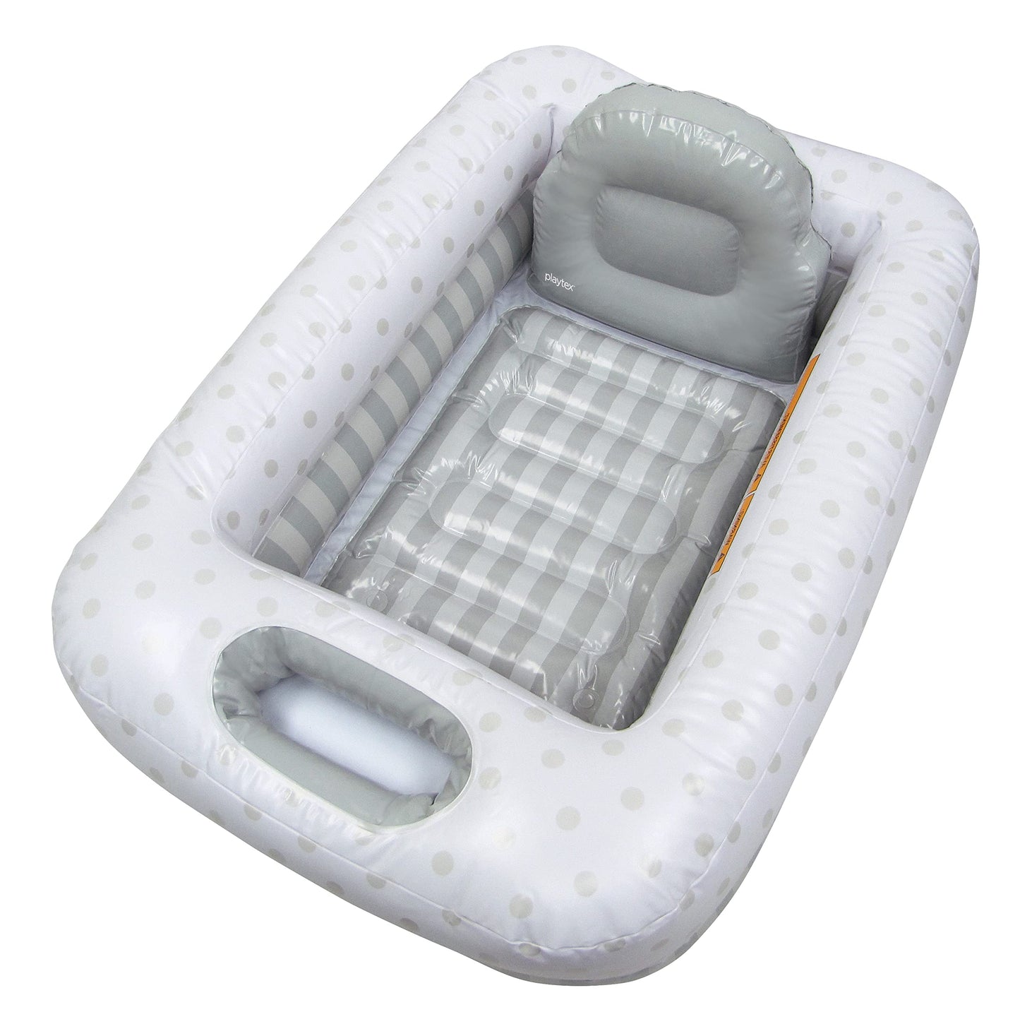 Playtex Baby Air-Filled Cushion Bath Tub - Free-Standing, Blow Up, Portable, Inflatable, Safe Bathing, Baby Bathtub, Toddler Bat