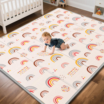 Baby Play Mat,79X71Extra Large Play Mat,Non-Toxic Tummy Time,Baby Play Mats for Floor,Waterproof,Baby Crawling Mat,Soft Foam Mat