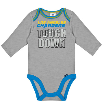 Nfl Boys 2 Pack Long Sleeve Team Bodysuits, Team Color, 0-3 Months Us