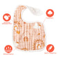 Zainpe 6Pcs Snap Muslin Cotton Bibs For Baby Rainbow Sun Star Bib Adjustable Feeding Bib Machine Washable Unisex Burp Cloths Wit