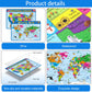 Patelai 2 Pcs Educational Placemats Learning Kids World Map United States Map Placemats Washable Reusable Non Slip For Nursery H