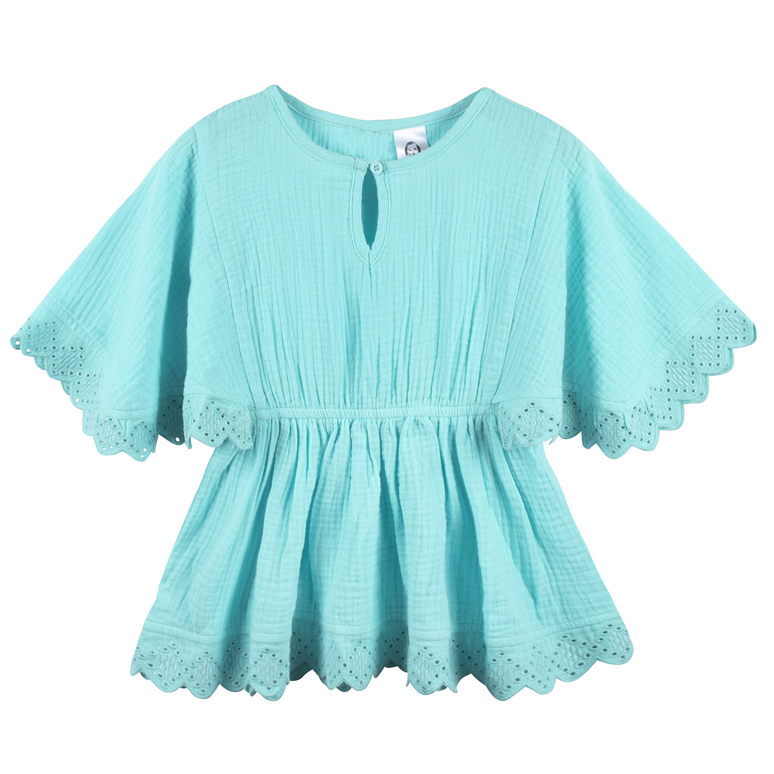 Gerber Baby Girl'S Standard Toddler Kaftan Swim Cover Up, Aqua, 5T ...