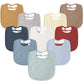 Susurration Muslin Baby Drool Bibs 10Pack Soft Square Adjustable Bandana Bibs For Unisex Baby Girls & Boys (Multicolored)