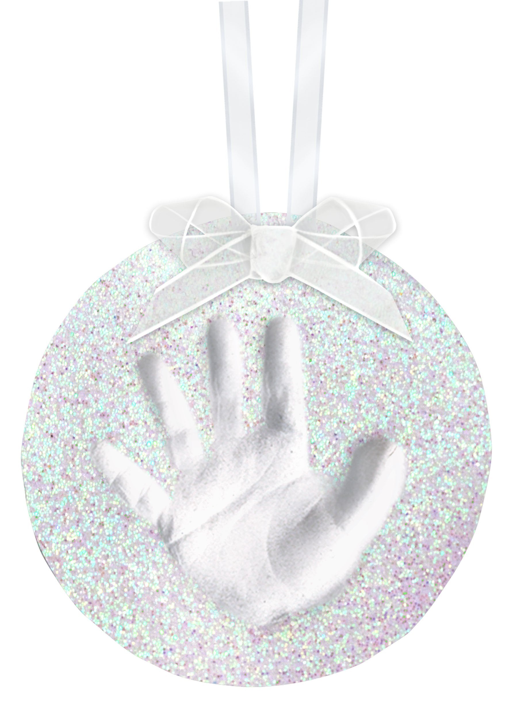 Pearhead Babyprints Baby'S First Handprint Or Footprint Ornament Kit, Easy No-Bake Diy Clay Kit, Christmas Baby Keepsake Gift, G
