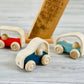 PlanToys Vroom Car Wooden Push Toy for Toddlers | Eco-Friendly Toddler Push Car for Indoor Play | Montessori Fine Motor Learning