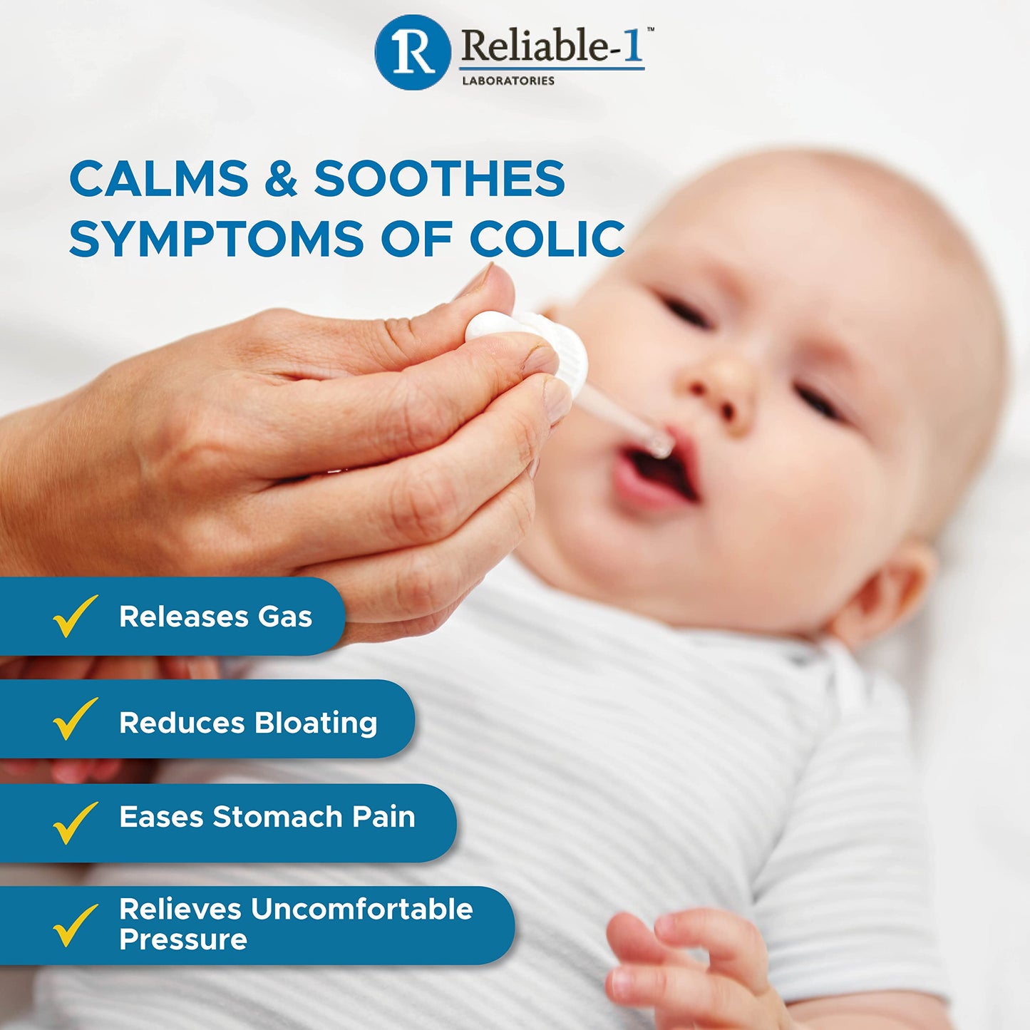 Reliable-1 Laboratories Infants Gas Relief Drops Stomach Relief Gas Drops For Babies, Infants And Toddlers | Simethicone Baby Ga