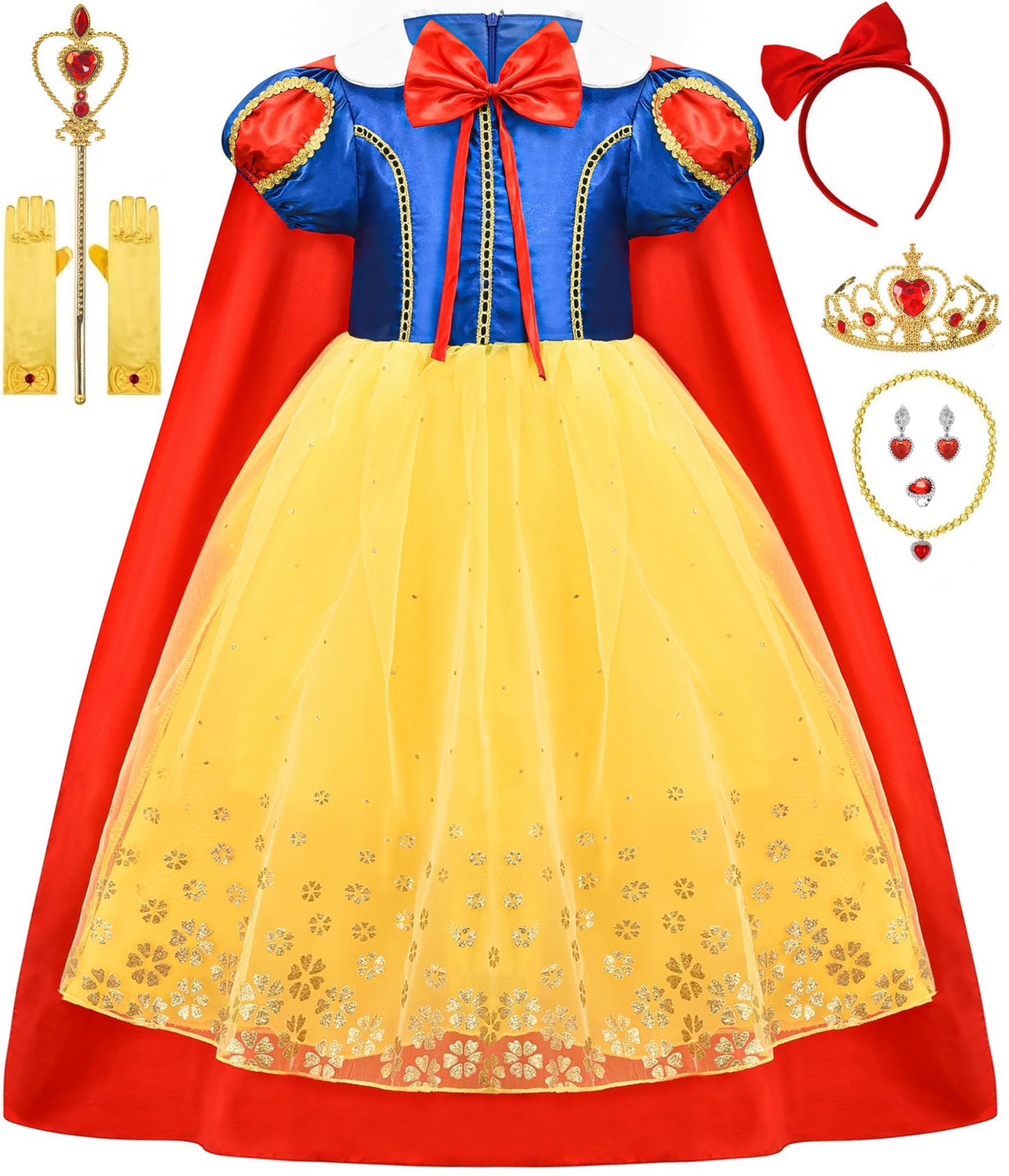 Avady Princess Dress Princess Costume For Gilrs Kids Birthday Party Halloween Costume