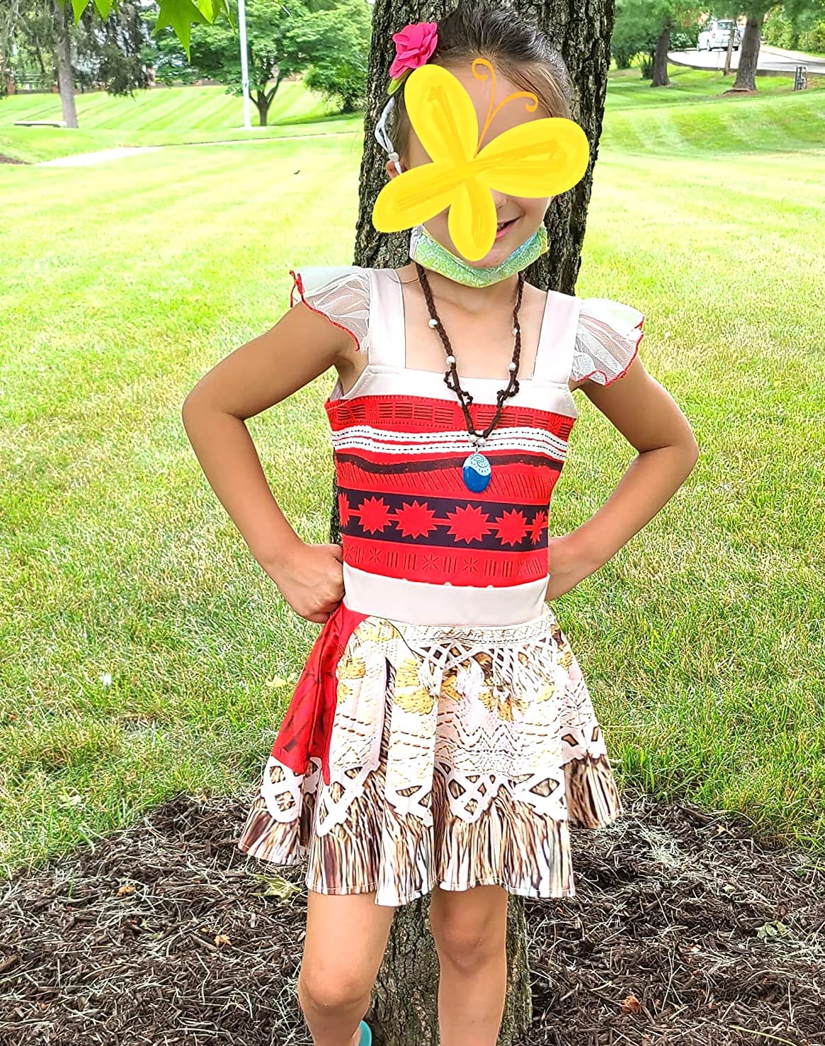 Rauoawby Toddler Little Girls Women Adventure Outfit Fancy Princess Dress Skirt Set With Ruffle Sleeve For Mo Ana Christmas Outf