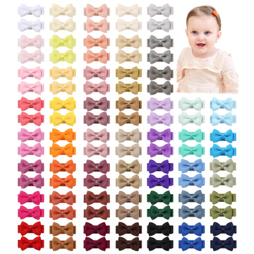 Yhxx Ylen Baby Hair Bows For Girls Mini Fully Lined Hair Bows Grosgrain Ribbon 1.2' Tiny Baby Hair Clips For Baby Girls Infant