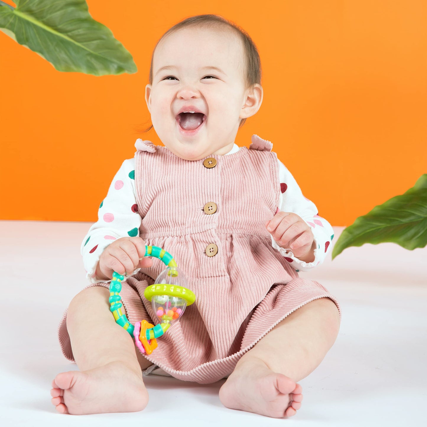 Bright Starts Everything Nice Teething Toys 9-Piece Set - BPA-Free Rattles and Chillable Teethers, Purple and Pink Baby Toys, 3