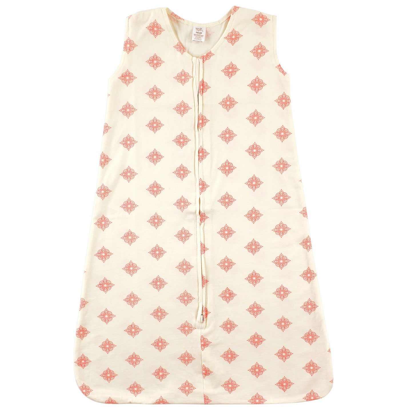 Touched by Nature Unisex Baby Organic Cotton Sleeveless Wearable Sleeping Bag, Sack, Blanket, Dainty Rosette, 18-24 Months