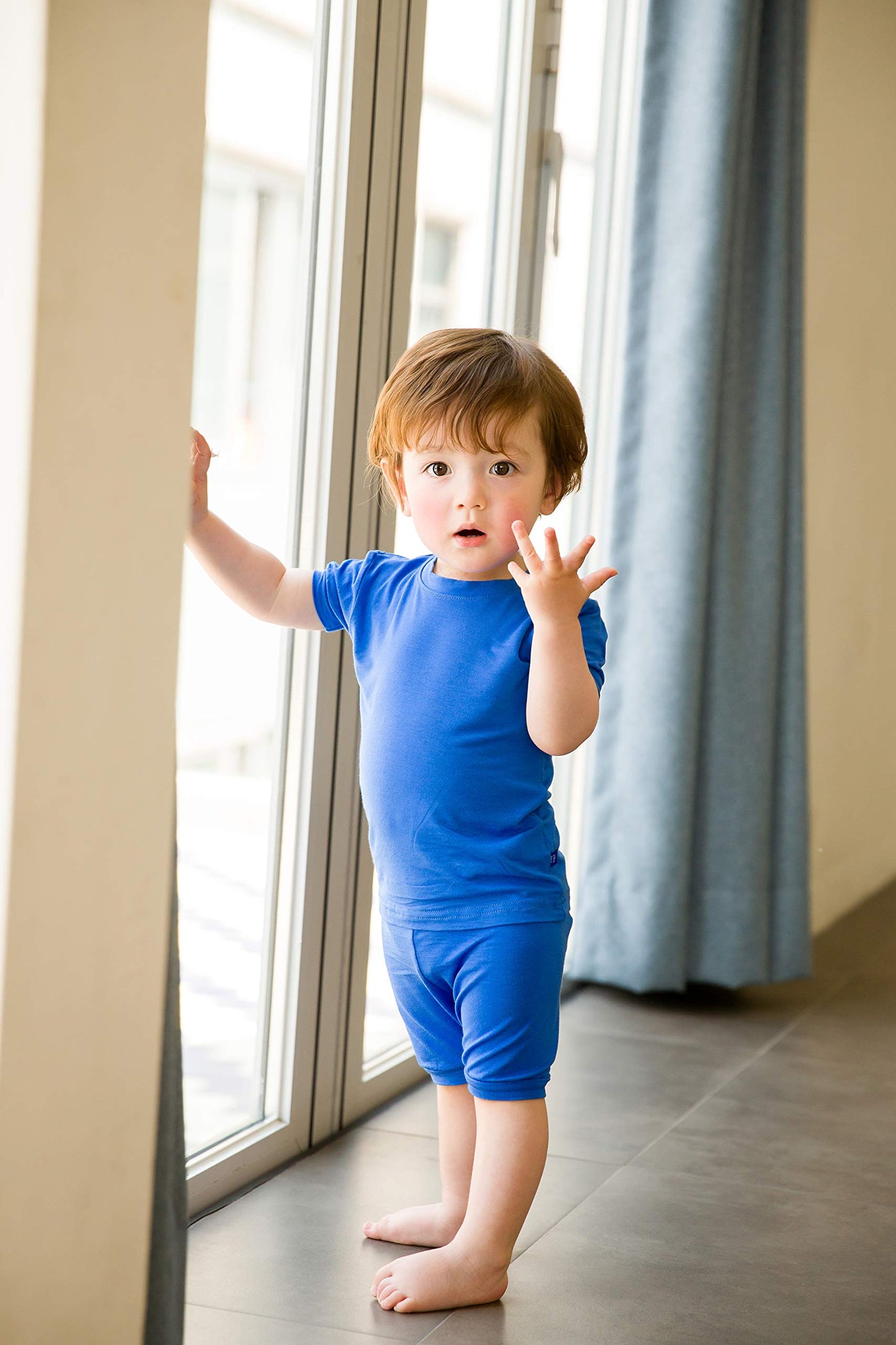 Vaenait Baby Infant Kids Toddler Short Sleeve Sleepwear Pajamas 2Pcs Set Colorful Blue Jm