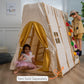 Avenlur Magnolia Indoor Playground 7-In-1 Jungle Gym Playset For Kids 2-6Yrs - Slide, Climbing Wall, Rope Wall Climber, Monkey B