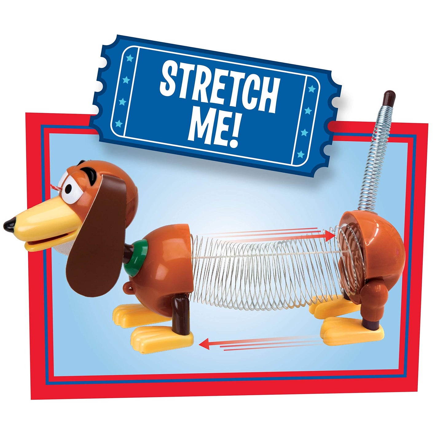 Just Play Disney and Pixar Toy Story Slinky Dog Jr Pull Toy, Toys for 3 Year Old Girls and Boys, Officially Licensed Kids Toys f
