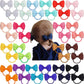 C  Llot Toddler Hair Ties 40Pcs 2.75' Baby Girls Hair Bows Tie Baby Bows Elastics Rubber Ribbon Hair Bands Accessories For Baby
