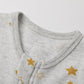O2 Baby Baby Boys Girls Organic Cotton Zip Front Sleeper Pajamas, Footed Sleep  'N Play(6-12 Months, Star & Stripes)