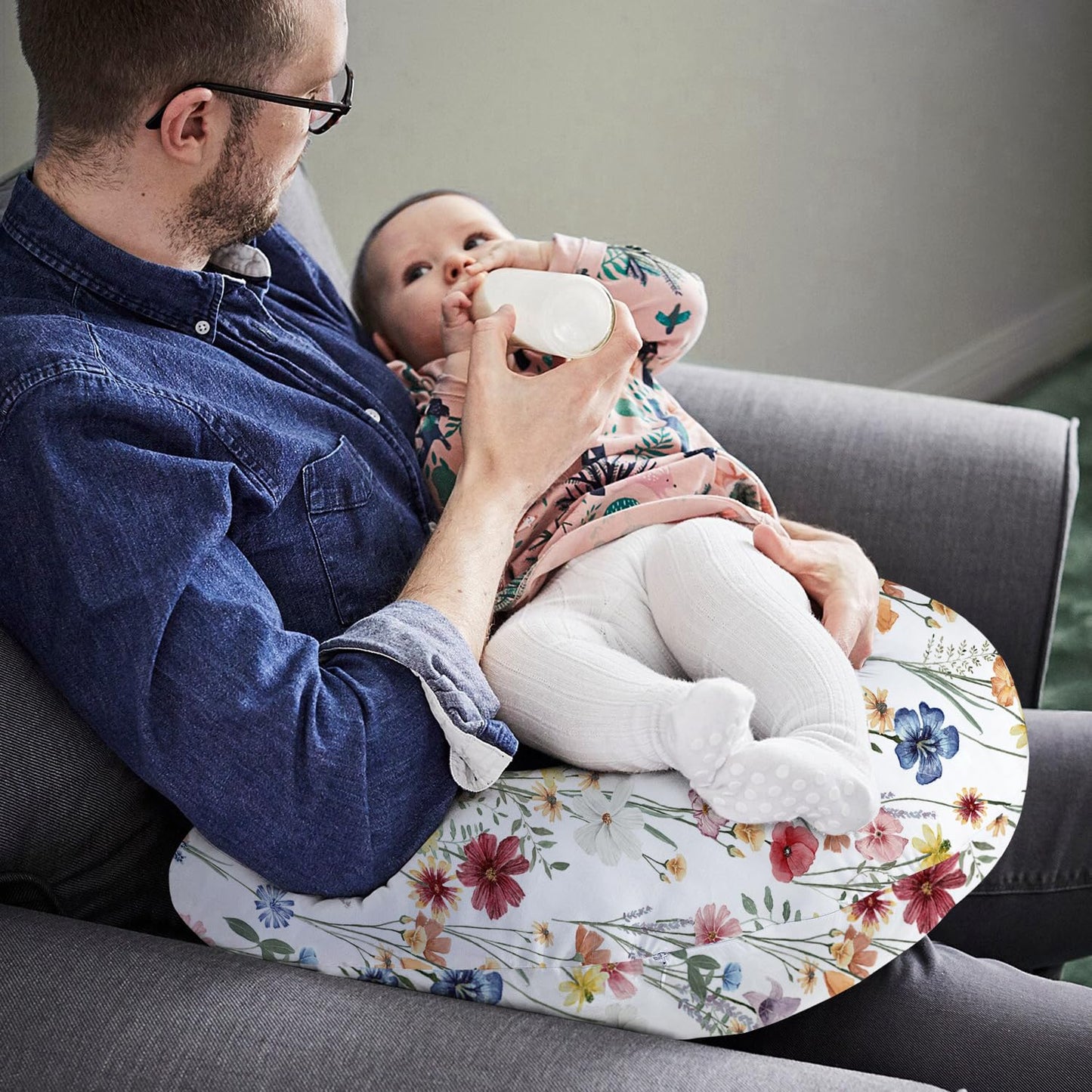 Little Grape Land Nursing Pillow For Infants, Breastfeeding Pillows, Baby Support Pillow For Nursing, Bottle Feeding, Tummy Time