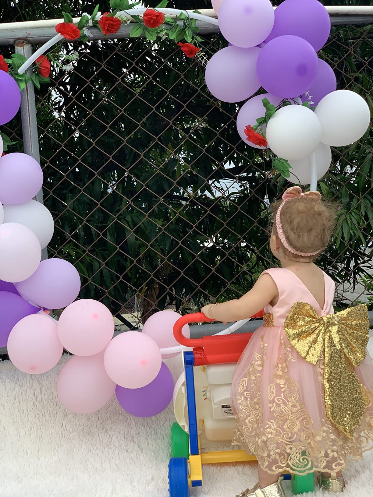 Tuiji Birthday Dresses For Baby Girls Easter Dresses Easter Dresses For Toddler Girls Ist Birthday Dress 3T Pink 100