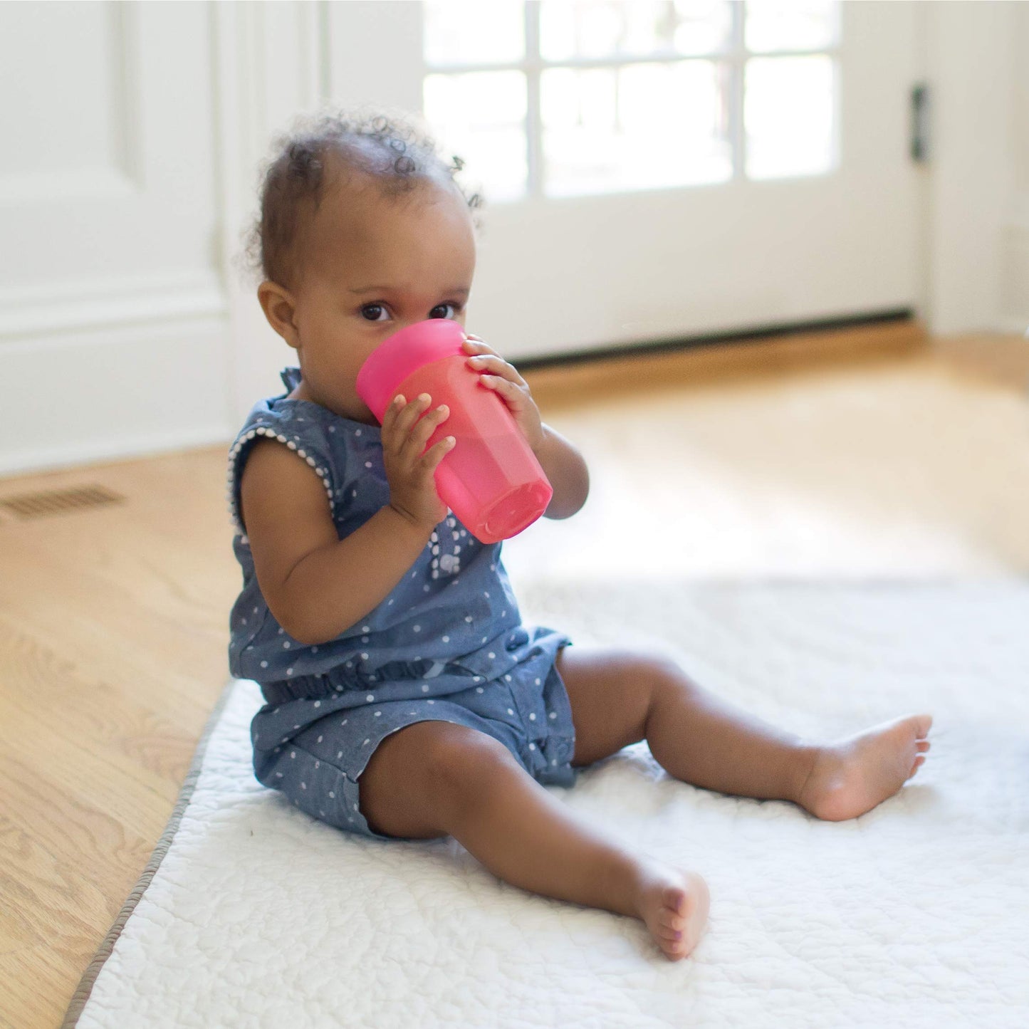Dr. Brown'S Milestones Cheers 360 Training Cup For Toddlers & Babies, Leak-Free Sippy Cup, Pink & Turquiose, 10 Oz/300Ml, 2 Pack
