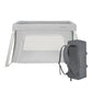 Newton Baby Compact Travel Crib & Play Yard | Breathable & Washable Mattress, Foldable Carry-On Size, Backpack Straps, Gray, New