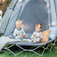 Regalo My Cot Twin Portable Toddler Bed, Includes Fitted Sheet, Gray