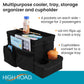 High Road CarHop Car Organizer for Kids and Passenger Seat Organizer for Adults - Road Trip Cooler with Car Cup Holder Tray and
