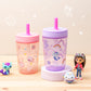 Zak Designs Gabby'S Dollhouse Kelso Toddler Cups For Travel Or At Home, 15Oz 2-Pack Durable Plastic Sippy Cups With Leak-Proof D