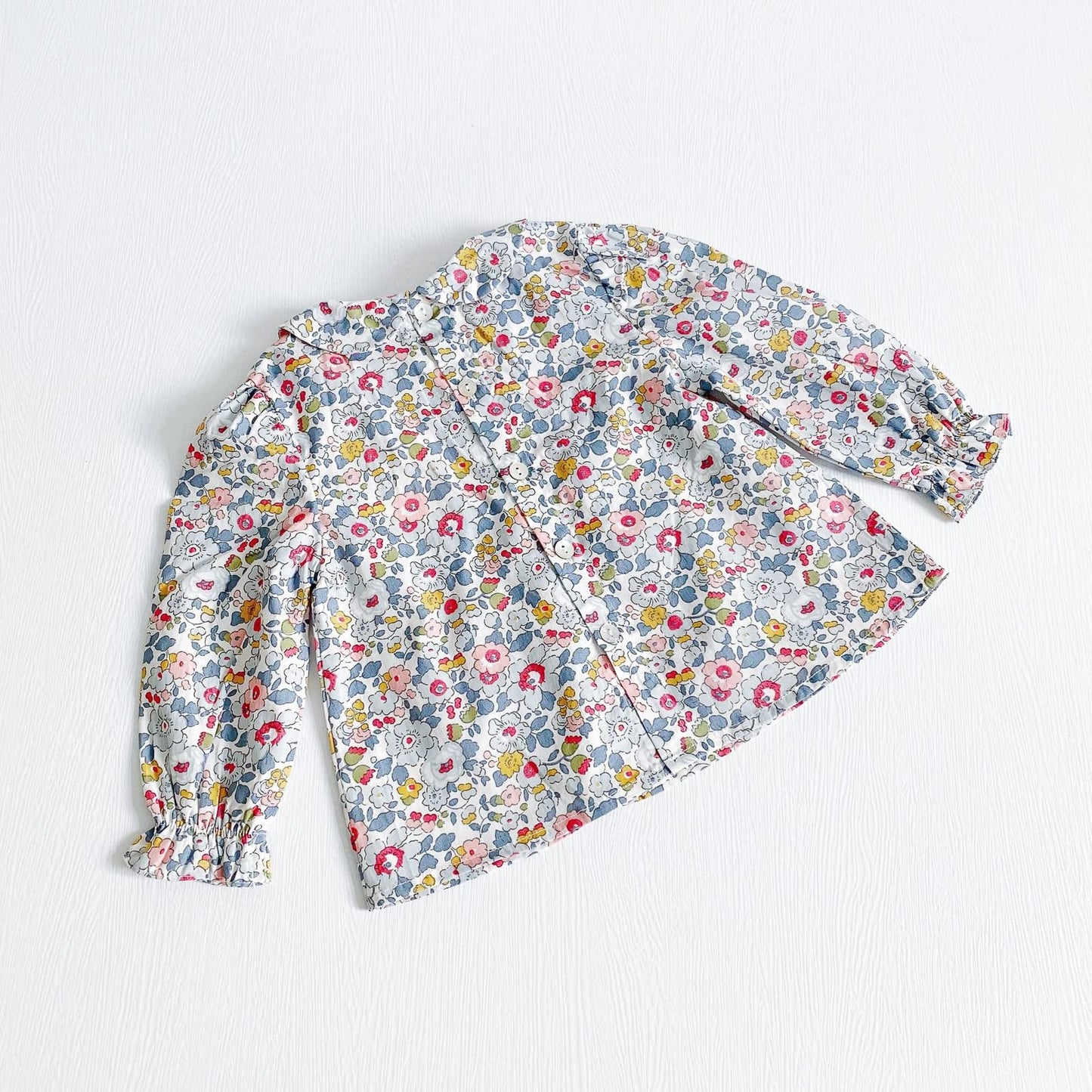 Curipeer Baby Girls Floral Blouse Casual Toddler Cotton Long Sleeve Tops Shirt For Spring 2-3T