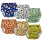 BISENKID 6 Packs Rubber Pants for Toddlers Rubber Training Pants for Toddlers Good Elastic Waterproof Diaper Cover Boy 1t