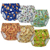 BISENKID 6 Packs Rubber Pants for Toddlers Rubber Training Pants for Toddlers Good Elastic Waterproof Diaper Cover Boy 1t