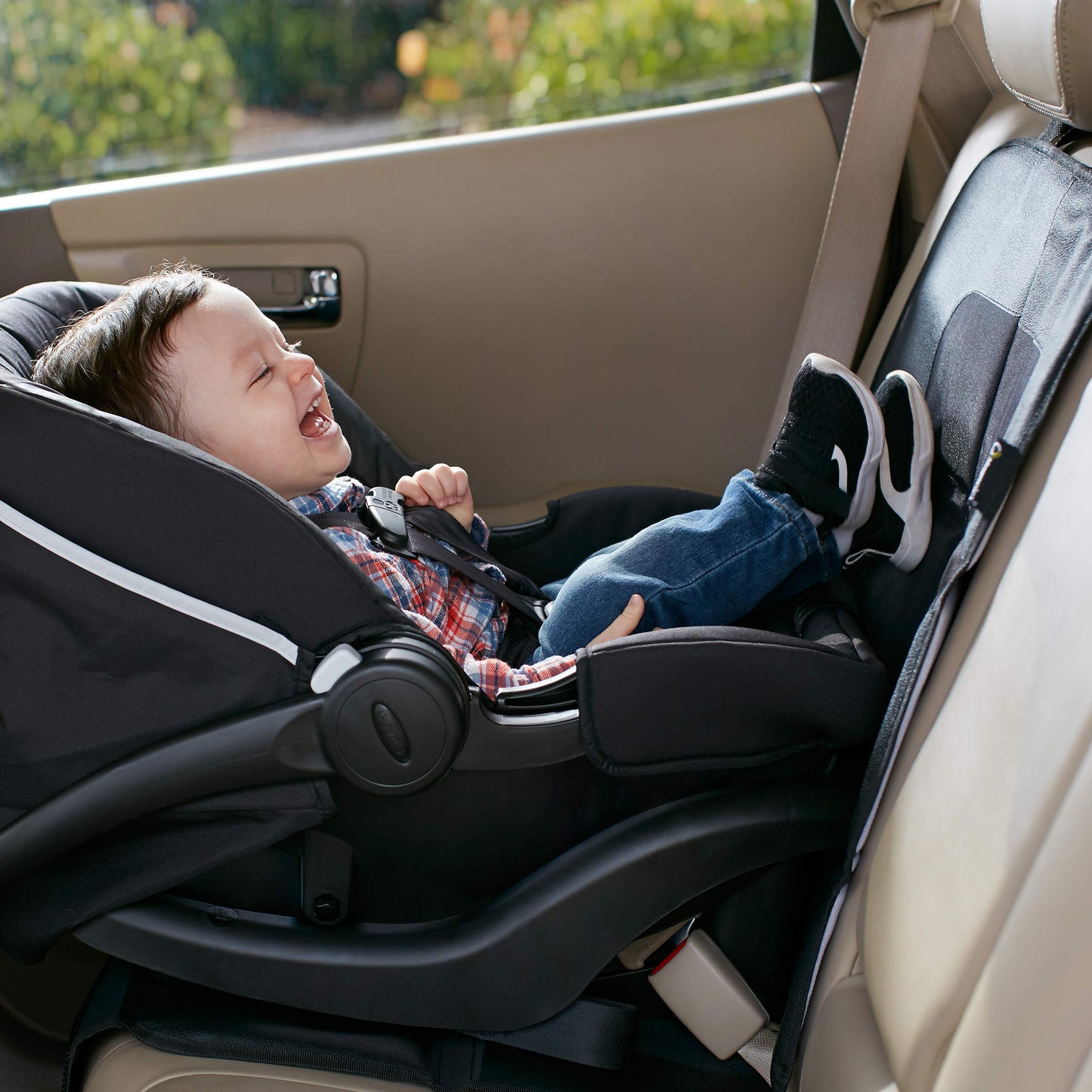 Magnelex Car Seat Protector, Largest Cover, Extra Thick Padding And Waterproof 600D Polyester, 2 Large Pockets, Front Or Rear Us
