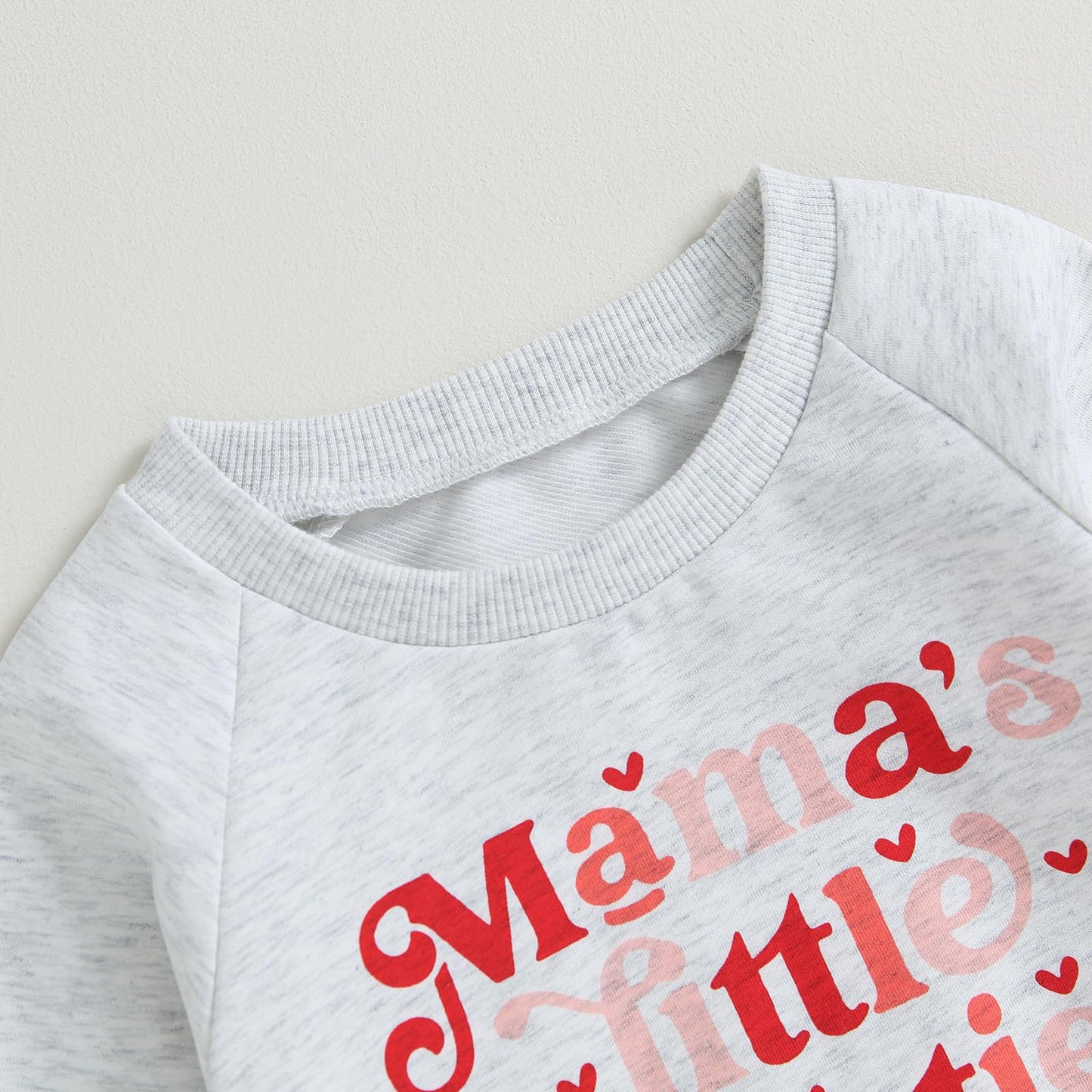 Fall Baby Girl Clothes Mama Daddy Girl Newborn Outfit Winter Infant Sweatshirt Pants Set Toddler Sweatsuit 0-3T (Mamas Bestie-Li