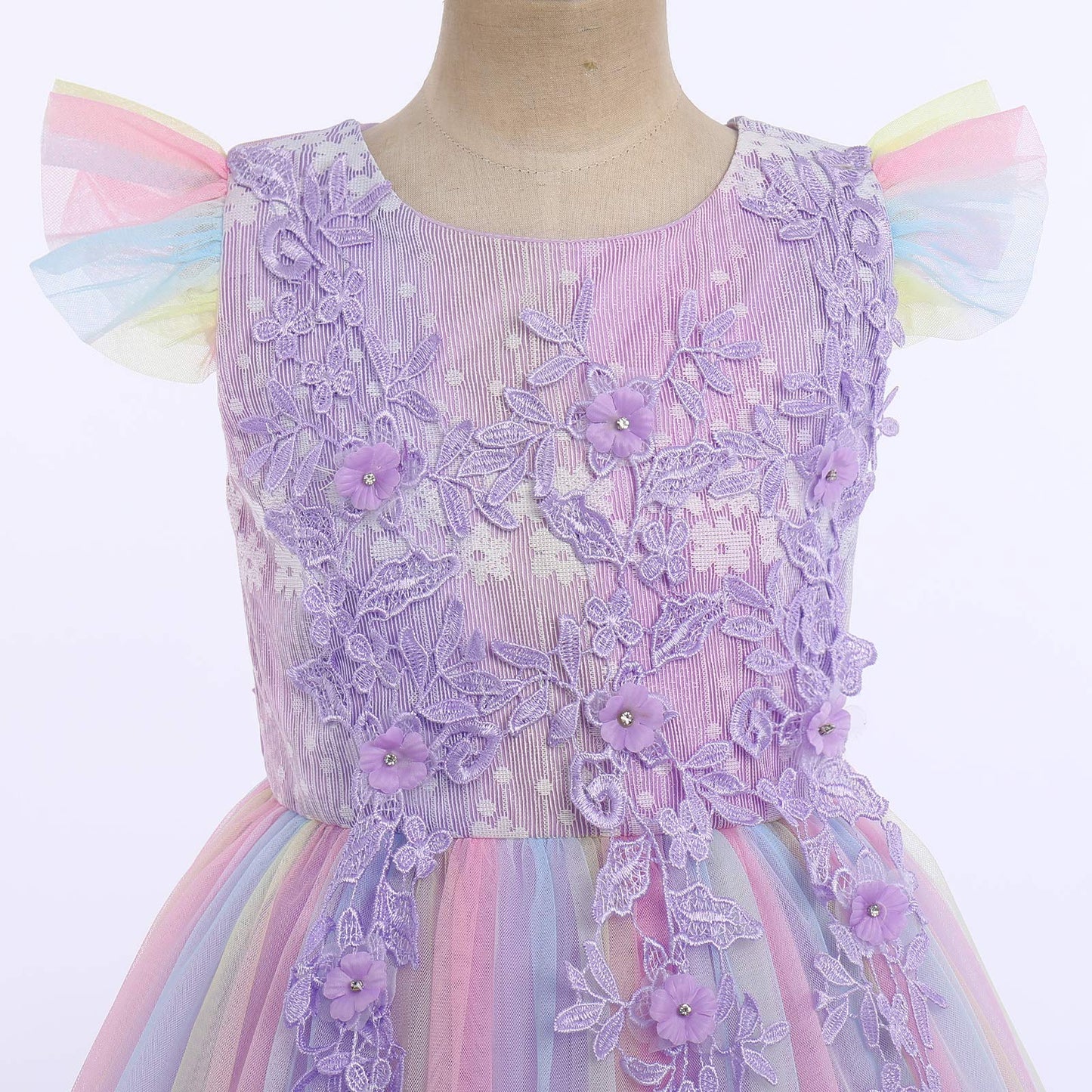 Ibtom Castle Girls Pageant Dress Princess Tulle Dress Birthday Party Father 'S Daughter Dance Dress Mother 'S Day Carnival Long